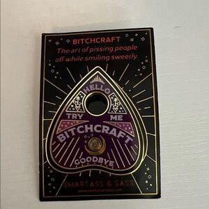 Bitchcraft Planchette Enamel Pin
